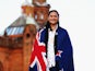 New Zealand flag bearer Valerie Adams poses for a photo following the New Zealand team function at Kelvingrove Art Gallery on July 22, 2014