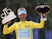 Tour de France 2014's winner Italy's Vincenzo Nibali poses on the podium on the Champs-Elysees avenue in Paris, at the end of the 137.5 km twenty-first and last stage of the 101st edition of the Tour de France cycling race on July 27, 2014