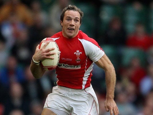 Will Harries of Wales makes a break during the Test match between Wales and the Australian Wallabies at Millennium Stadium on November 6, 2010