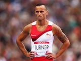 A dejected Andy Turner of England looks on after failing to finish in Men's 110 metres hurdles Round 1 at Hampden Park during day six of the Glasgow 2014 Commonwealth Games on July 29, 2014