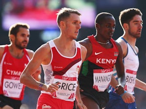 Grice unable to mount 1500m medal push