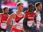 Charlie Grice of England competes in the Men's 1500 metres heats at Hampden Park during day nine of the Glasgow 2014 Commonwealth Games on August 1, 2014