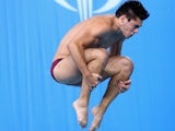 England's Chris Mears competes in the Commonwealth Games men's 1m springboard final at the Royal Commonwealth Pool in Edinburgh on July 30, 2014