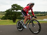 Emma Pooley of Lotto-Belisol Ladies and VC Norwich on her way to winning the Elite Women British National Time Trial Championships on June 26, 2014