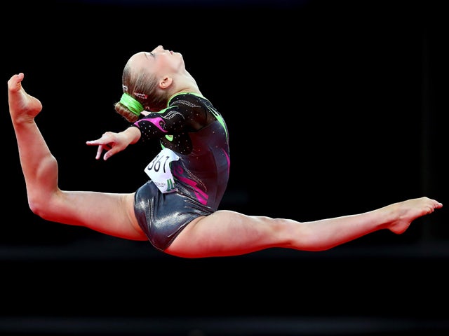 Georgina Hockenhull of Wales competes on the Beam during the Women's Gymnastics Artistic Team Final at SECC Precinct during day six of the Glasgow 2014 Commonwealth Games on July 29, 2014