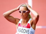 Jenny Meadows of England competes in the Women's 800 metres heats at Hampden Park during day seven of the Glasgow 2014 Commonwealth Games on July 30, 2014