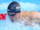 Joe Roebuck of England competes in the Men's 100m Butterfly Semi Final 2 at Tollcross International Swimming Centre during day four of the Glasgow 2014 Commonwealth Games on July 27, 2014 