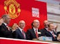 Manchester United Executives Joel Glazer and Avram Glazer and Ed Woodward prepare to ring the Opening Bell at the New York Stock Exchange on August 10, 2012