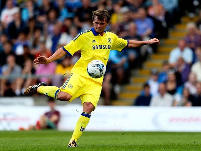 John Swift of Chelsea in action duing the pre season friendly match between Wycombe Wanderers and Chelsea at Adams Park on July 16, 2014