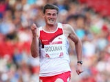 Martin Brockman of England competes in the Men's Decathlon 100 metres at Hampden Park during day five of the Glasgow 2014 Commonwealth Games on July 28, 2014 