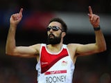 Martyn Rooney finishes first in his semi-finals heat in the men's 400m on July 29, 2014