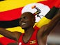 Moses Kipsiro of Uganda celebrates winning gold in the Men's 10,000 metres final at Hampden Park during day nine of the Glasgow 2014 Commonwealth Games on August 1, 2014