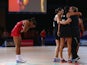 Stacey Francis of England is dejected after New Zealand defeated England in the netball semi final between New Zealand and England at SECC Precinct during day ten of the Glasgow 2014 Commonwealth Games on August 2, 2014