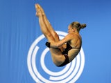 Sarah Barrow of England competes in the Women's 10m Platform Diving final at the Royal Commonwealth Pool in Edinburgh, Scotland on day eight of the 2014 Commonwealth Games,on July 31, 2014