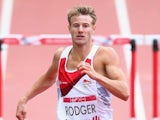 England's Seb Rodger competes in the men's 400m hurdles heats on July 30, 2014