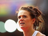 Sophie Papps of England looks on during the women's 100m heats on July 27, 2014