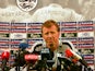 England Manager Steve McClaren holds a press conference in Zagreb 10 October 2006