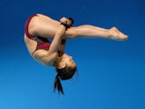 England's Victoria Vincent competes in Commonwealth Games women's 10m platform preliminaries at the Royal Commonwealth Pool in Edinburgh on July 31, 2014