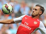 Aaron Ramsey in action for Arsenal during the Community Shield on August 10, 2014