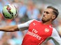 Aaron Ramsey in action for Arsenal during the Community Shield on August 10, 2014