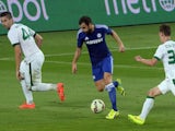Cesc Fabregas scores for Chelsea against Ferencvaros on August 10, 2014