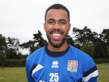 Northampton Town loan signing Jordan Archer poses prior to a training session at Moulton College on August 5, 2014
