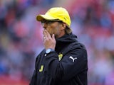 Borussia Dortmund manager Jurgen Klopp during the friendly with Liverpool on August 10, 2014