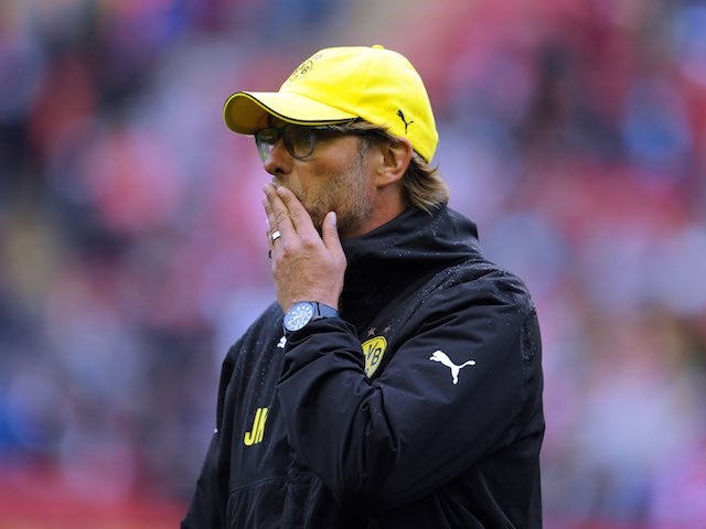 Borussia Dortmund manager Jurgen Klopp during the friendly with Liverpool on August 10, 2014