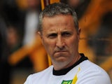 Norwich boss Neil Adams on August 10, 2014