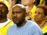 Tim Hardaway Sr., father of Tim Hardaway Jr. #10 of the Michigan Wolverines, attends Michigan's game against the Syracuse Orange during the 2013 NCAA Men's Final Four Semifinal at the Georgia Dome on April 6, 2013