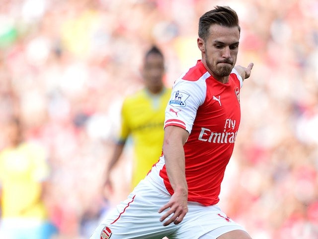 Aaron Ramsey in action for Arsenal against Crystal Palace on August 16, 2014