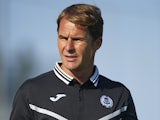 Alan Archibald manager of Partick Thistle looks on during the friendly match between Brighton & Hove Albion and Partick Thistle at Arena Football Center on July 12, 2014
