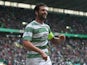 Charlie Mulgrew of Celtic celebrates after he scores during the Scottish Premiership League Match between Celtic and Dundee United, at Celtic Park on August 16, 2014
