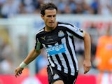 Newcastle player Daryl Janmaat in action during the Barclays Premier League match between Newcastle United and Manchester City  on August 17, 2014