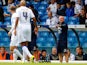 Leeds boss David Hockaday gestures to players during their match with Middlesbrough on August 16, 2014
