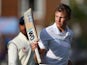 England's Joe Root walks off at the end of day two of the fifth Test with India on August 16, 2014