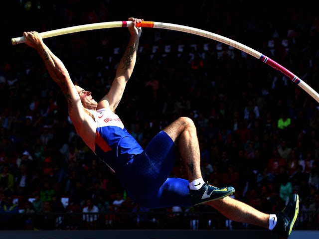 Luke Cutts of Great Britain and Noerthern Ireland competes in the Men's Pole Vault qualification during day three of the 22nd European Athletics Championships at Stadium Letzigrund on August 14, 2014