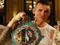 Martin Murray celebrates after wining a match against Ukraine's Max Bursak during their middleweight WBC boxing match, on June 21, 2014