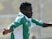 Nigerian Moses Simon (C) vies with Portuguese Andre Gomes (R) during the Under 21 international football match Nigeria vs Portugal, at the Leo Lagrange Stadium in Toulon, southern France on June 6, 2013
