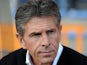 Nice's French coach Claude Puel looks on prior to the French L1 football match Lorient vs Nice on August 16, 2014 