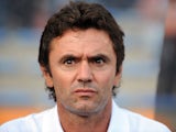 Lorient's French head coach Sylvain Ripoll looks on prior to the French L1 football match Lorient vs Nice on August 16, 2014