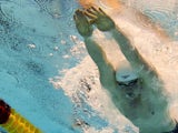 Adam Peaty swimming his way to a Championships record in the 50m breaststroke on August 22, 2014