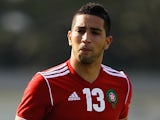 Adnane Tighadouini of Morocco in action in action during the Toulon Tournament Group B match between France and Morocco at Stade Marquet on May 28, 2012