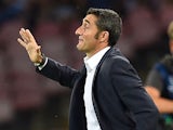 Ernesto Valverde head coach of Athletic Bilbao during the first leg of UEFA Champions League qualifying play-offs round match between SSC Napoli and Athletic Club on August 19, 2014