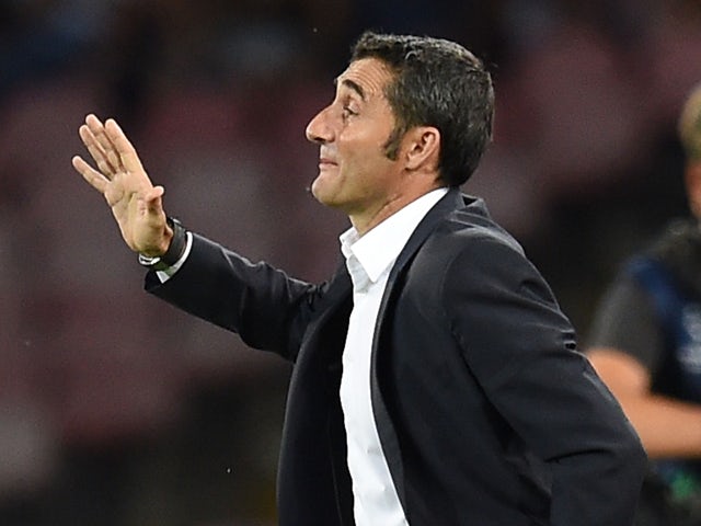 Ernesto Valverde head coach of Athletic Bilbao during the first leg of UEFA Champions League qualifying play-offs round match between SSC Napoli and Athletic Club on August 19, 2014