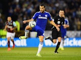 Cesc Fabregas of Chelsea controls the ball during the Barclays Premier League match between Burnley and Chelsea at Turf Moor on August 18, 2014