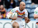 Chev Walker of Bradford during the Super League match between Huddersfield Giants and Bradford Bulls at John Smith's Stadium on March 3, 2013