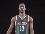 Damien Inglis #17 of the Milwaukee Bucks poses for a portrait during the 2014 NBA rookie photo shoot at MSG Training Center on August 3, 2014