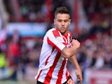 Harry Forrester of Brentford in action during the npower League One match between Brentford and Doncaster Rovers at Griffin Park on April 27, 2013
