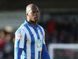 Marlon Harewood of Hartlepool United in action during the Sky Bet League Two match between Northampton Town and Hartlepool United at Sixfields Stadium on February 22, 2014